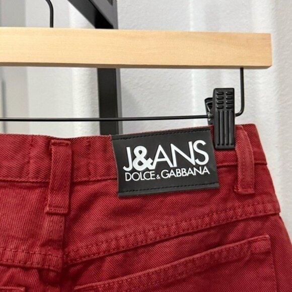 Vintage J&ANS Dolce & Gabbana Jeans Red Women’s Size 29 Made In Italy - Picture 5 of 11